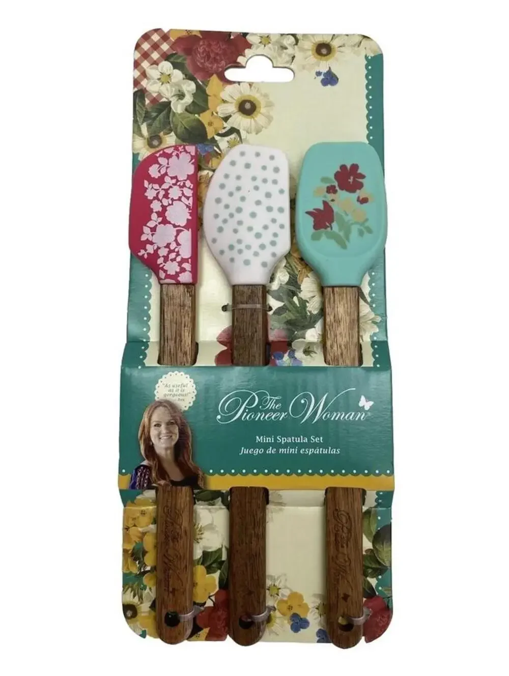 the pioneer woman mini spatula set new 3pc set